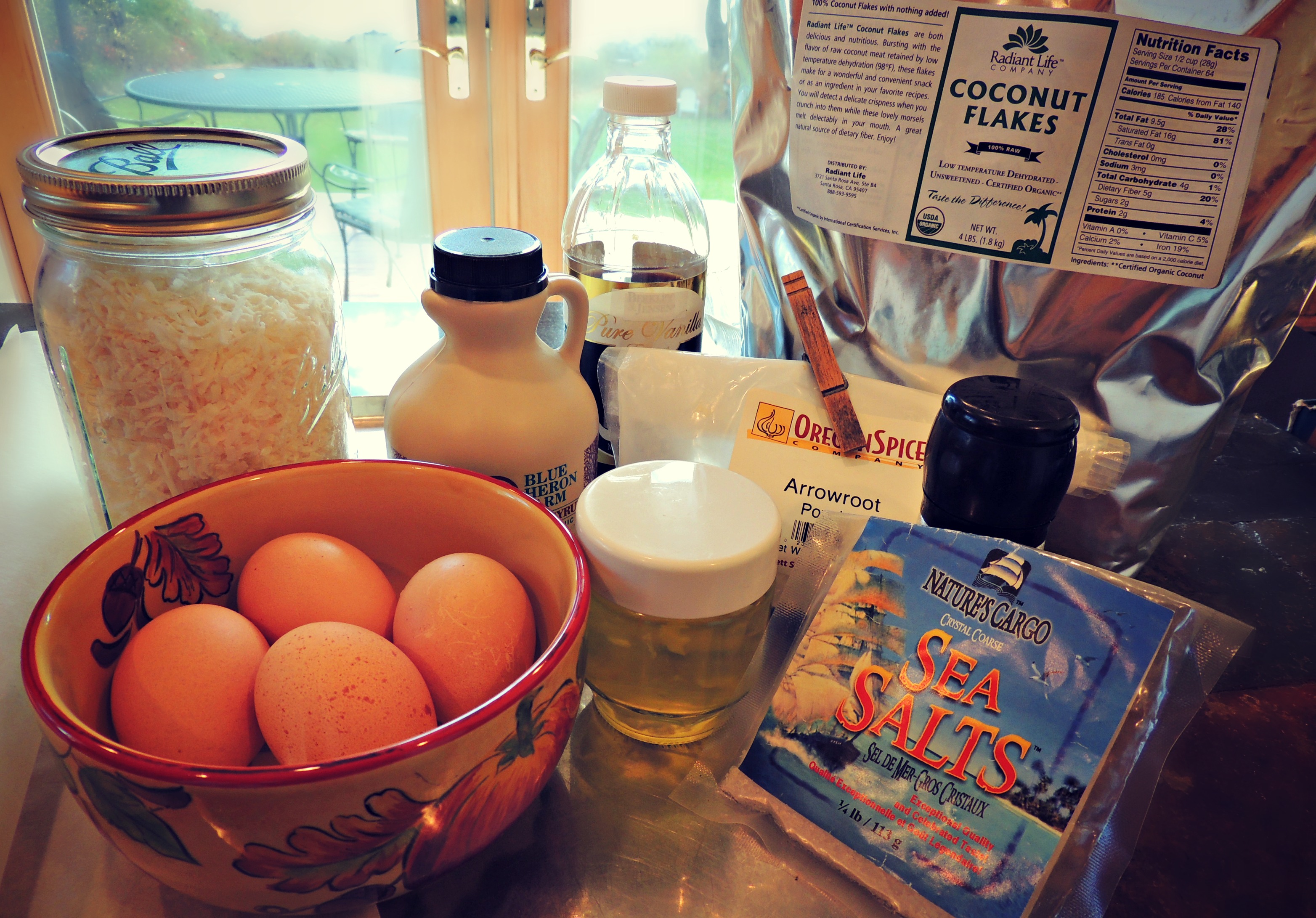 organic coconut macaroon ingredients