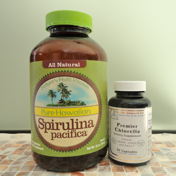 alga spirulina and chlorella