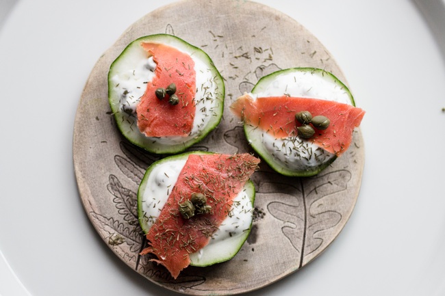 Smoked Salmon Cucumber Bites | Radiant Life Blog